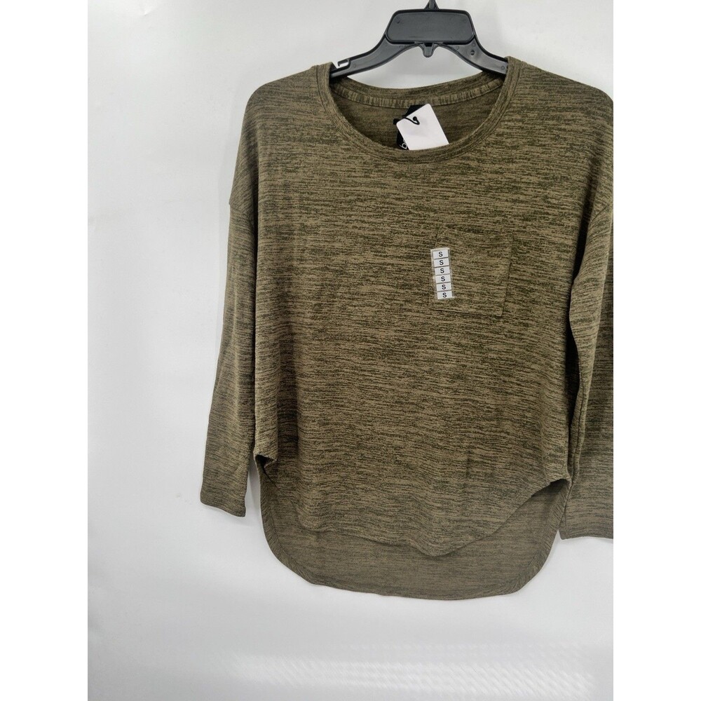 new Bobi Los Angeles Brigade Women’s LS Sweater Top Size small  army green